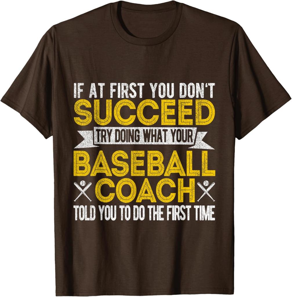 Funny Baseball Coach Baseball Team Coach Retro Unisex T-Shirt