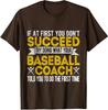 Funny Baseball Coach Baseball Team Coach Retro Unisex T-Shirt