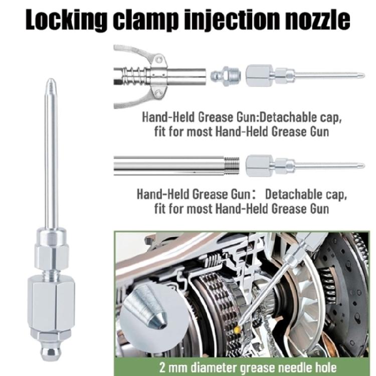 Industrial Grease Needle Coupler High Pressure Needle Grease Nozzle for Precise Lubrication In Narrow Engine