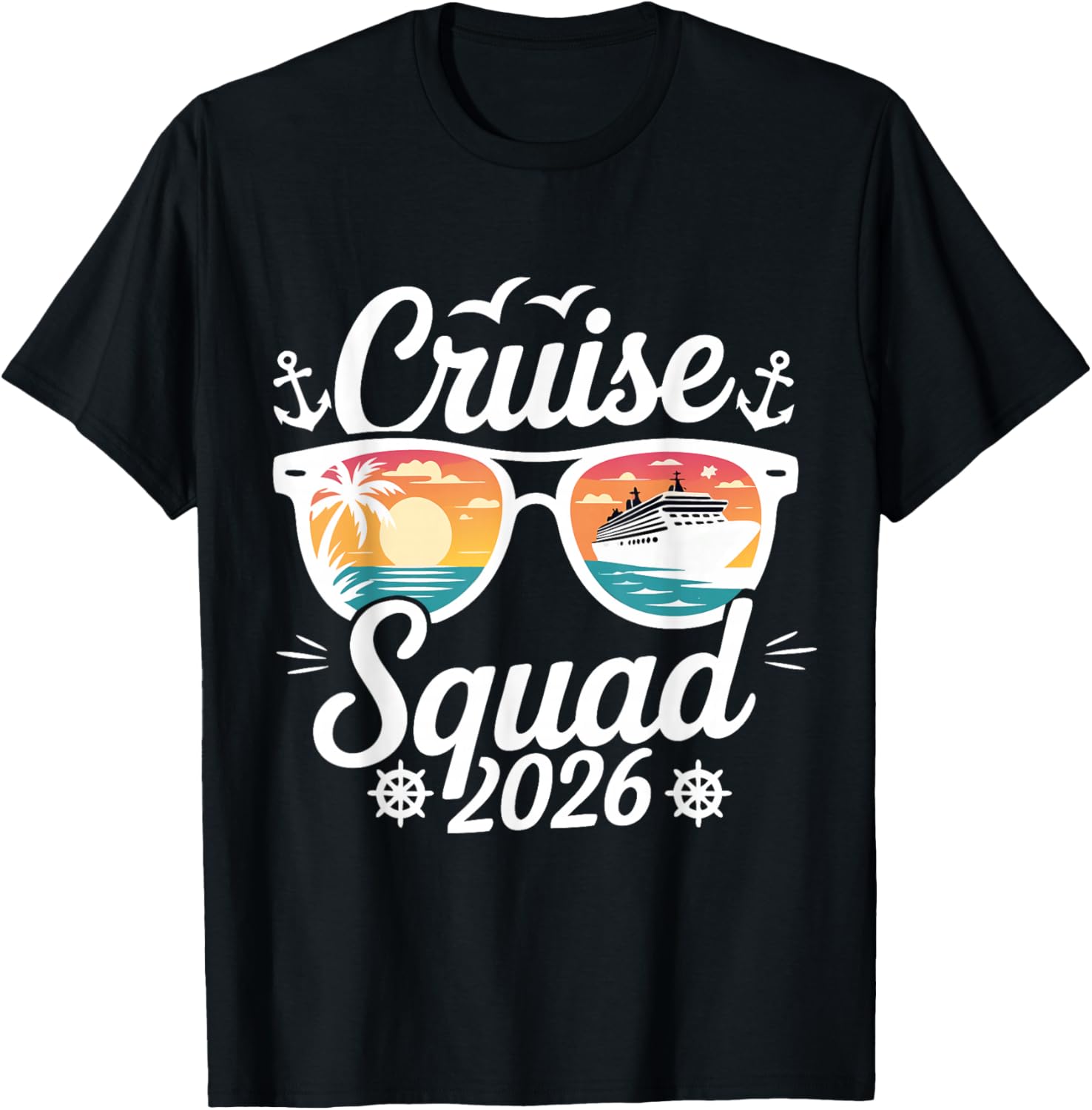 Funny Cruise Squad 2026 Summer Vacation Matching Family T-Shirt S