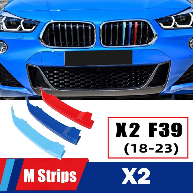 MLKK4 M Power Front Grille Trim Strips For BMW X1 X2 X3 X4 X5 X6 X7 F48 F49 E84 F39 F25 F26 G01 G02 F15 E70 G05 F16 E71 E72 G07 Z4 E89