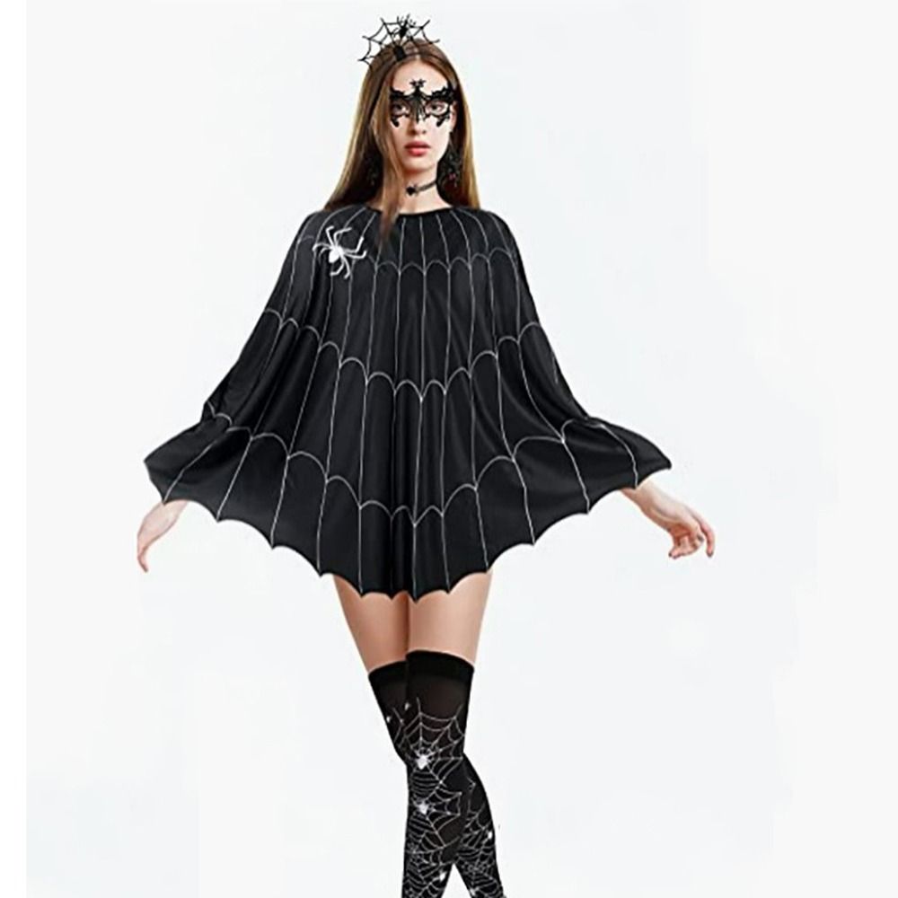 Loose Halloween Cosplay Cape Clothing Prop Witch Cosplay Cloak Ghost Hooded Cloak  Adult