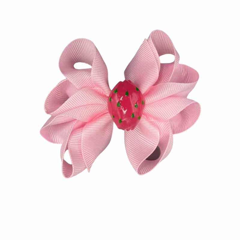 European & American Cute Fruit Hair Clips: Strawberry & Pineapple Bow Hair Accessories for Kids