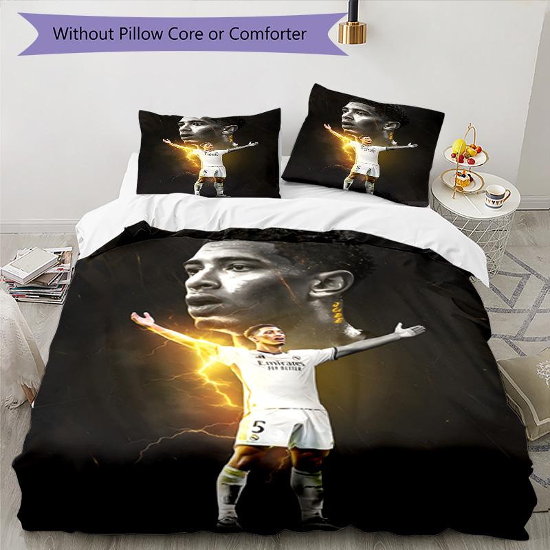 3pcs Bellingham5 Design Cover Set - HD Printed Bedding with 1 Cover and 2 Pillowcases - Perfect for Home and Dorm Decor