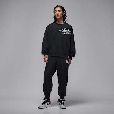 Jordan Sweatshirts Men's Black Crew Neck Moderate