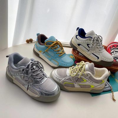 Ns Korean Version of Women's Shoes Spring Student Mesh Breathable Fashion Sports Casual Shoes White Shoes Women 6035