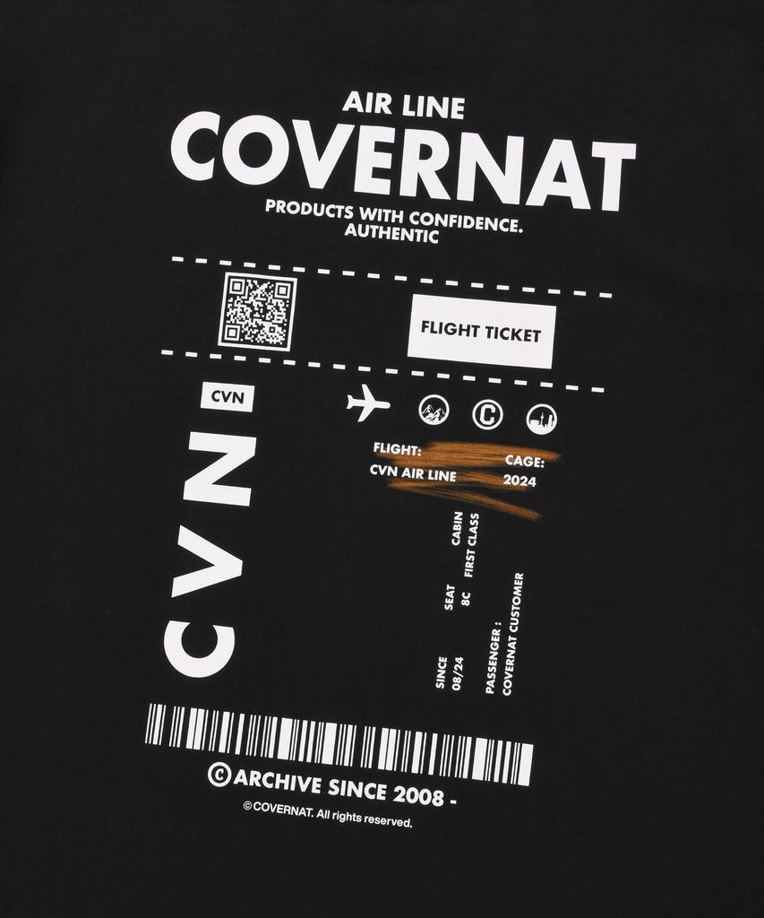 COVERNAT Passport T-Shirt Black