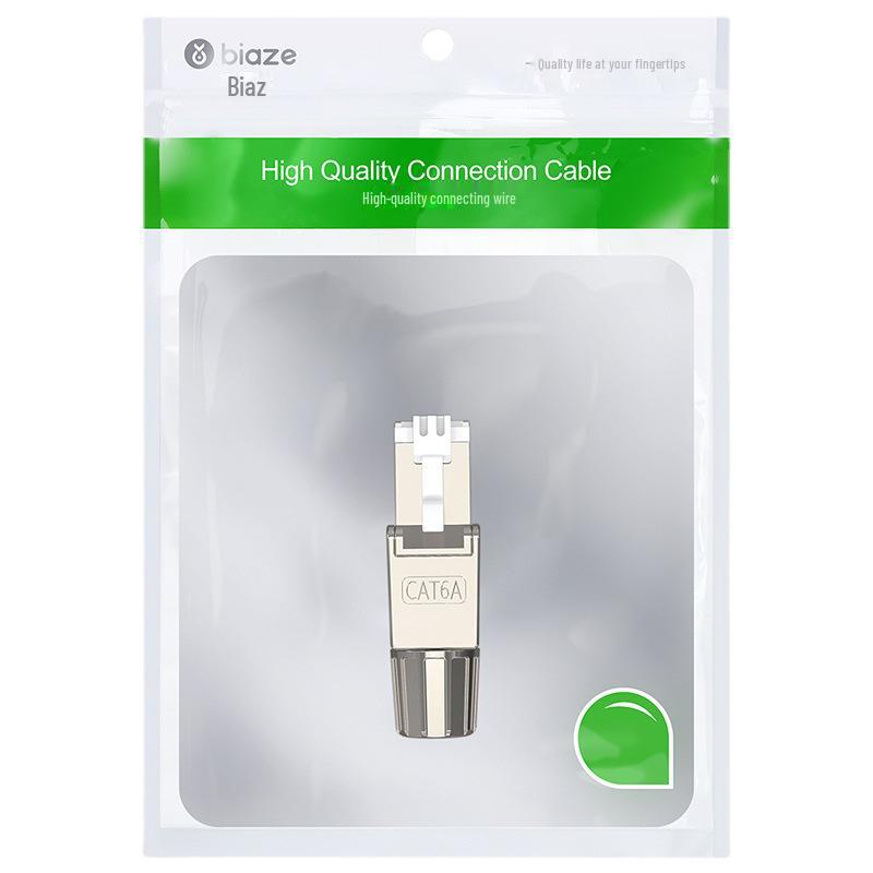 Cablu de rețea Biaz CAT.6A Gigabit STP Ecranat Mufă fără cristal