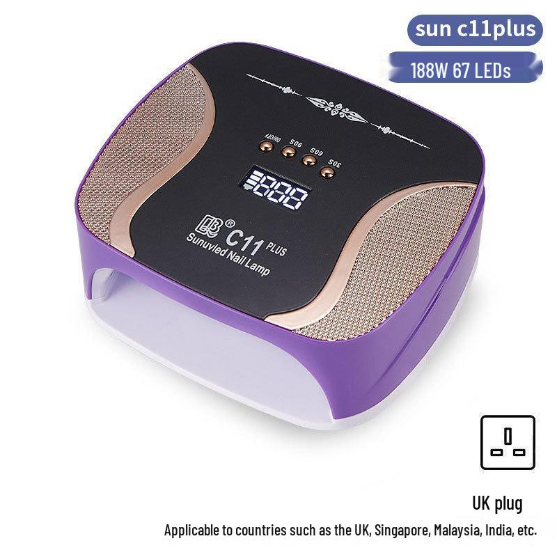 256W High Power UV/LED Dual Light Nail Curing Lamp