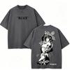 Bleach Anime Lover Washed T-shirt Year Round Clothing High Quality Personality Clothes Plus Size Unisex New Model Couples Tee