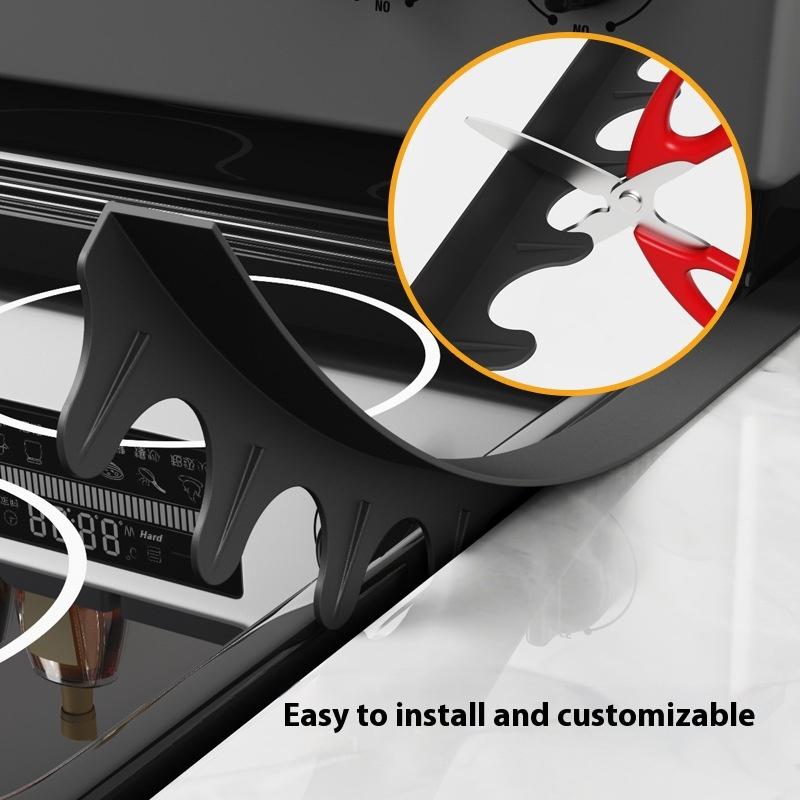 Stove Counter Gap Cover Kitchen Silicone Heat Resistant Mat Gas Stove Protector Slit Cleaning Pad Oil Dust Seal Cooker Cover
