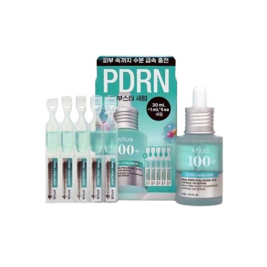 

Anua PDRN Hyaluronic Acid Capsule 100 Serum Intensive Hydration & Skin Revitalizing Set 35ml + 1ml x 5