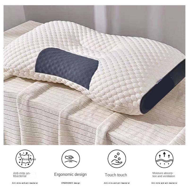 Orthopedic Reverse Traction Pillow Protects Cervical Vertebra and Helps Sleep Single Neck Pillow Can Be Machine Washable 48X74cm