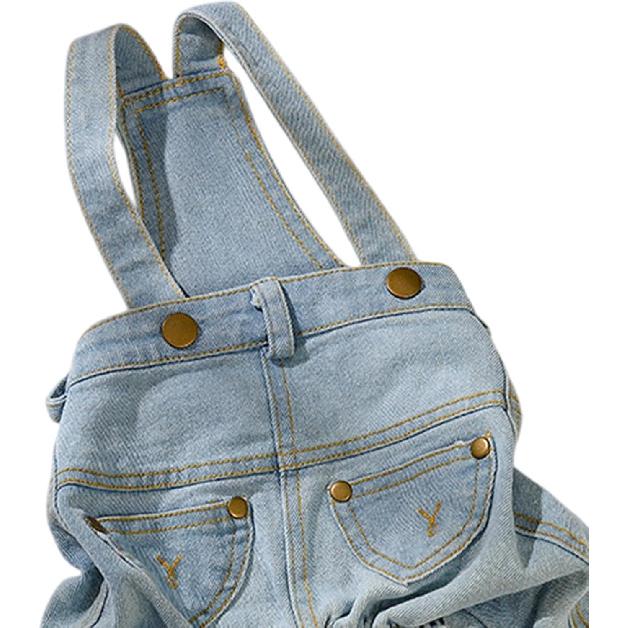 Dog Denim Overalls, Puppy Cowboy Costumes, Cats Clothes, Jumpsuit,Costume Puppy Jeans Clothes, Pet Jeans Pants for Halloween Pets Parties, XS