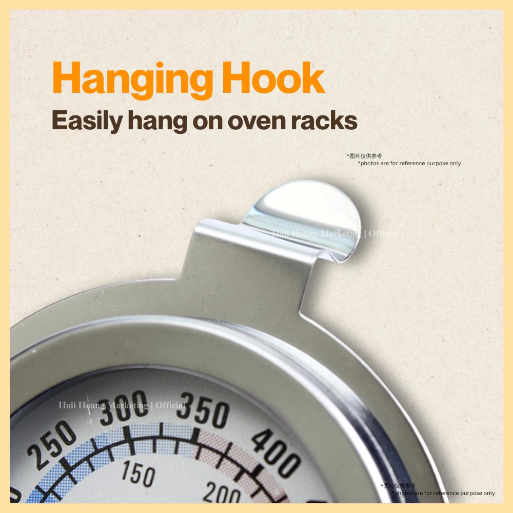 Oven Thermometer Accurate 50-300°C/100-600°F Grill Fry Chef Smoker Gauge Stainless Steel Thermo Meter Kitchen Cooking Baking