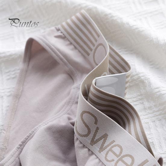 Dreieckige Unterwäsche für Herren, einfarbige Shorts mit Buchstabendruck, atmungsaktiv, lockere Unterhose mit breiter Krempe für Teenager zum täglichen Tragen und Schlafen