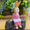 Couple-shaped Bread Rabbit Home Furniture Table Garden Balcony Decoration Flower Pot Rockery Miniature Landscape Landscaping