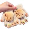 Keep Warm Cartoon Capybara Gloves Cute Winter Children Gloves Kawaii Kids Warm Mittens  Outdoor