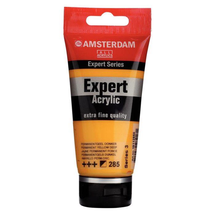 Peinture acrylique - ROYAL TALENS - AMSTERDAM EXPERT - 75ml - Jaune - Mat