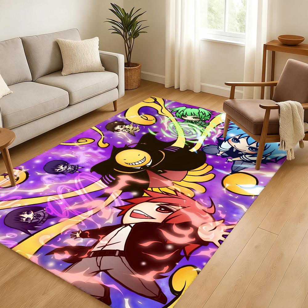 Assassi-nation Classroom Floor Mat Soft Thickened Absorbent Non-Slip Bedroom Living Room Door Mat Home Decor Flannel Rugs