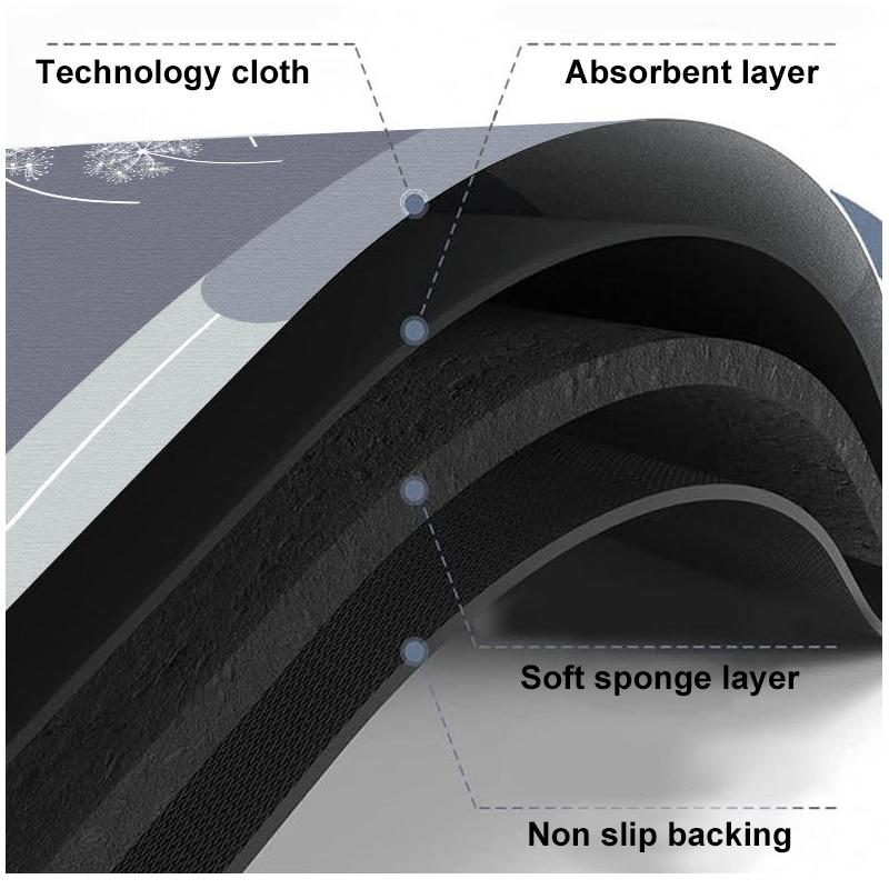 1PC 40x60cm Super Absorbent Diatomite Bath Mats Bathroom Anti Slip Fast Drying Floor Mat Shower Toilet Bedroom Kitchen Doormat