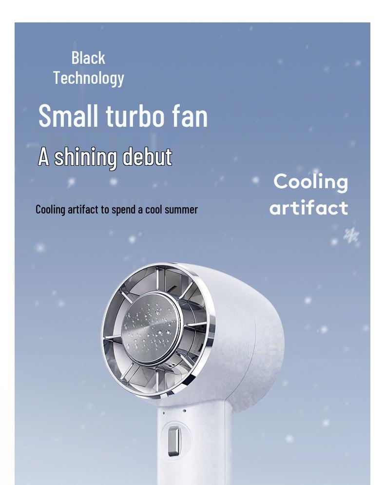 Portable USB-Charging Handheld Ice Pack Fan for Travel, Desktop, and Outdoor Use