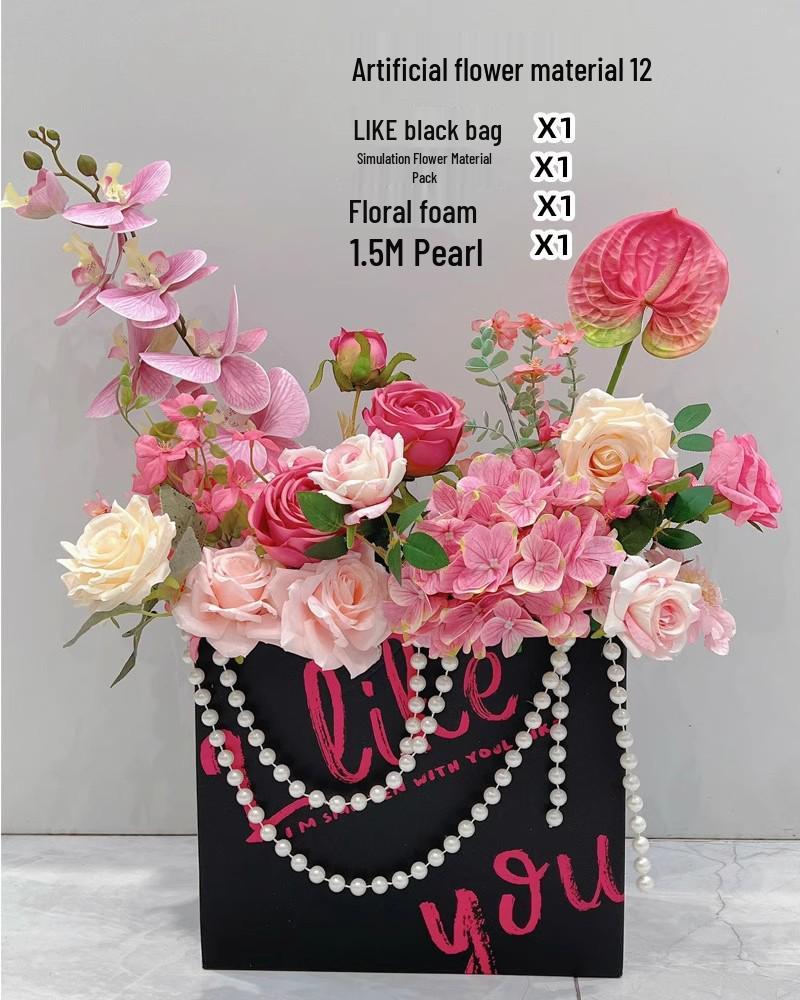 Romantic Floral Arrangement for Weddings, Bedrooms, and Living Rooms - Bedside Bouquet Decorations