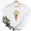 Tee Shirt T Fish Watercolor Printing Women Casual Fashion Tshirt Top Female Lady Clothes Short Sleeve Graphic Tshirts