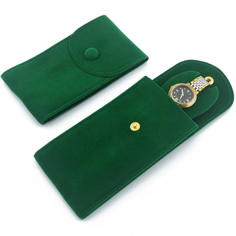 Watch Travel Case Velvets Pouch Watch Storage Bag Handmade Watch Pouch Plush Texture for Storaging Watch and Jewelry