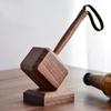 Wooden Hammer Bottle Opener with Magnetic Base, Beer Opener for Home Bar