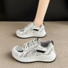 Internet celebrity platform dad shoes women 2025 autumn new casual sports women's shoes mesh super fire thin running shoes