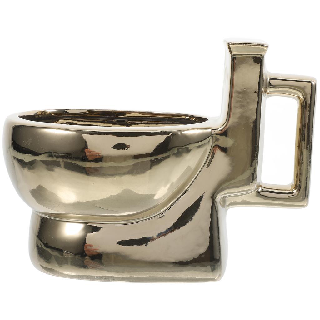 Toilet Cup Funny Coffee Mug Party Supplies with Hidden Poop Ceramic Water Gift Cups Espresso