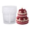 Wedding Silicone Candle Mold for Handmade Candle Soap Chocolate Baking Rose Cake Candle Silicone Mold for Epoxy Resin
