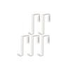 Yamazaki Door Hanger, Set of 5, White, Approx. W1.5 X D7 X H9cm, Smart Door Hook, 4890