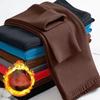 Men's Seamless Wool-Blend Thermal Pants with Knee Pads for Winter