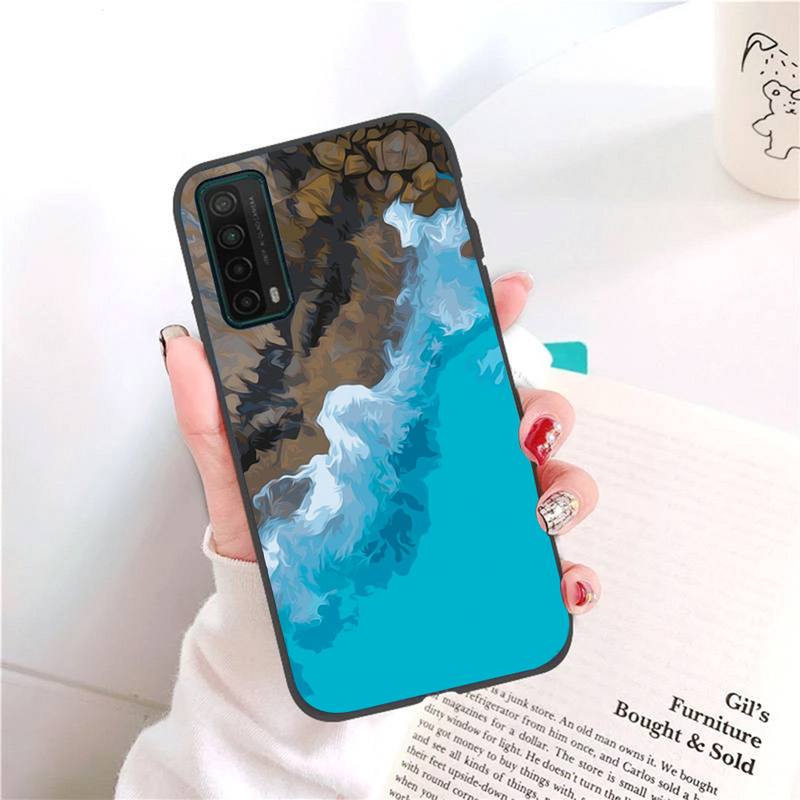 Ölgemälde Stil Landschaft Telefon Fall Für Honor 7A Pro 7C 10i 8A 8X 8S 8 9 10 20 Lite silikon Abdeckung