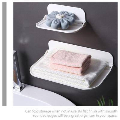 Cabin Lock Floating Wall Shelf Wall-Mounted Rack Folding Storage Board Hanging Storage Shelf Bathroom Home Decoration