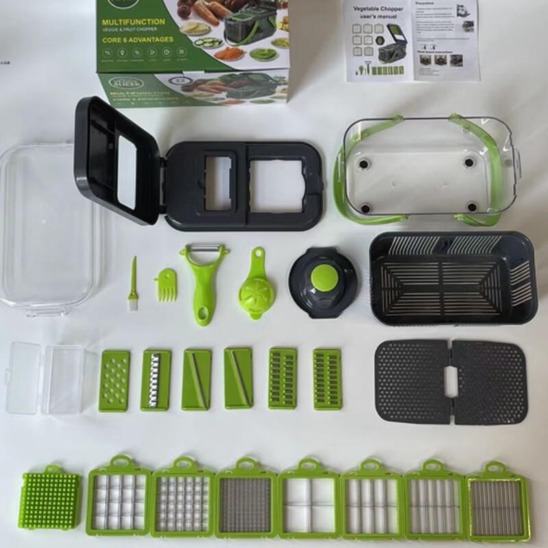Multi-functional 25-Piece Vegetable Chopper & Dicer Set