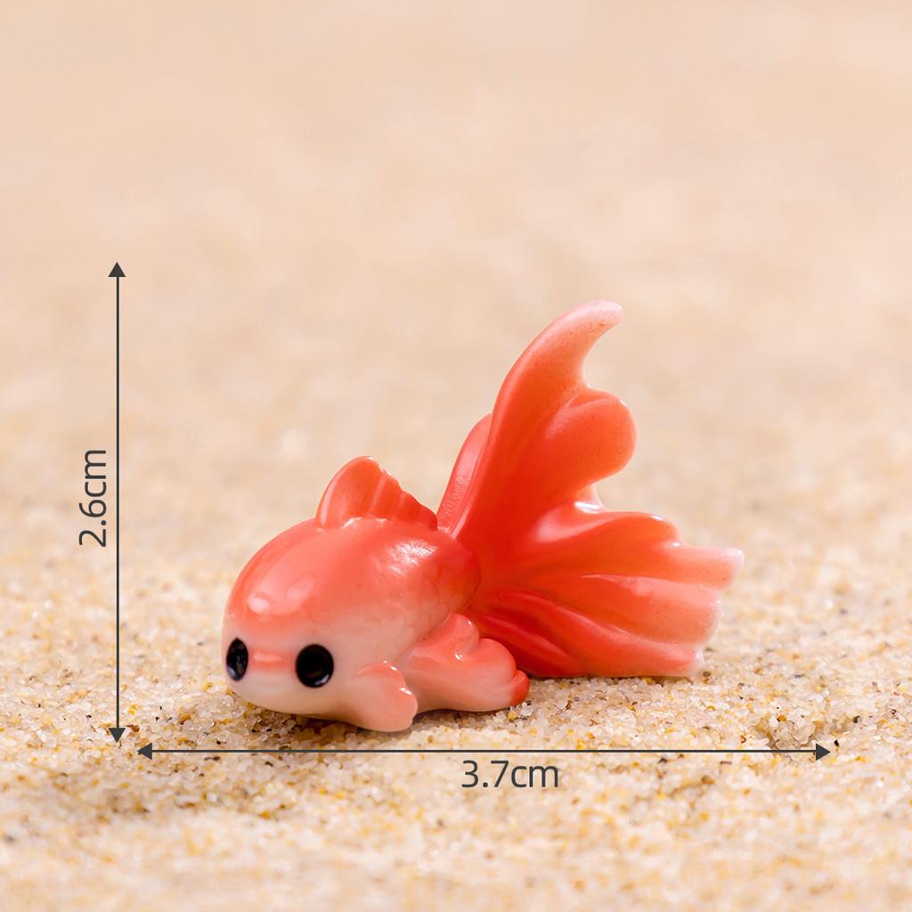 Color Toy Fish Aquarium Micro Landscape Decorative Ornament Red Purple Pink