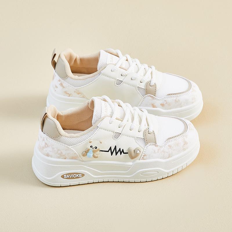 

Мода 2025 Весна Новые Женские Туфли Корейская Версия Сетчатые Дышащие Увеличение Роста Повседневные Кеды на Платформе Модные Универсальные 40 хаки