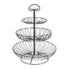 Metal Wire 3 Layer Storage Basket Fruit Bowl Detachable Metal Cake Stand Decorative Dessert Holder Organizer Bathroom organizer