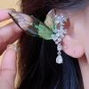 Shiny Butterfly Earrings Exquisite Wings Ear Clip Fashion Green Elf Ear Clip  Ladies