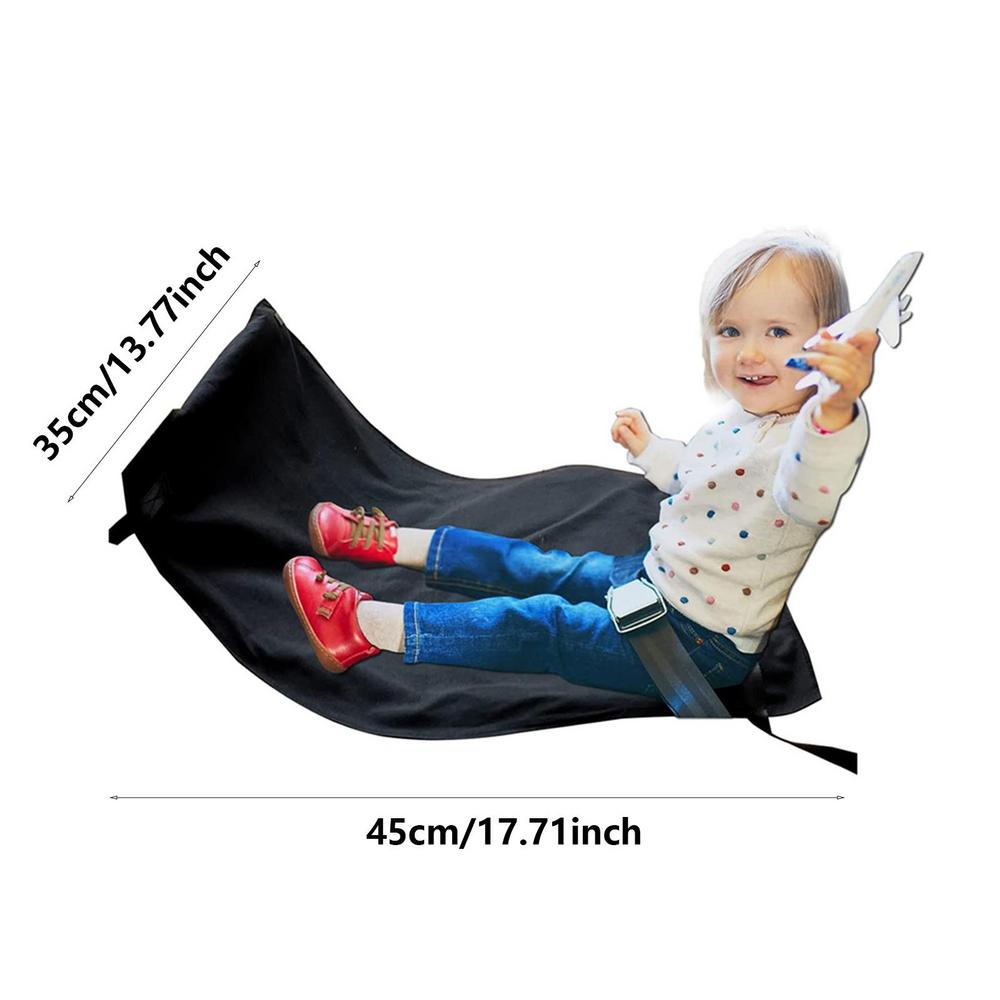 Kids Airplane Travel Bed Portable Kids Airplane Seat Extender Leg Rest Travel Footrest Hammock Mat Airplane Travel Accessories