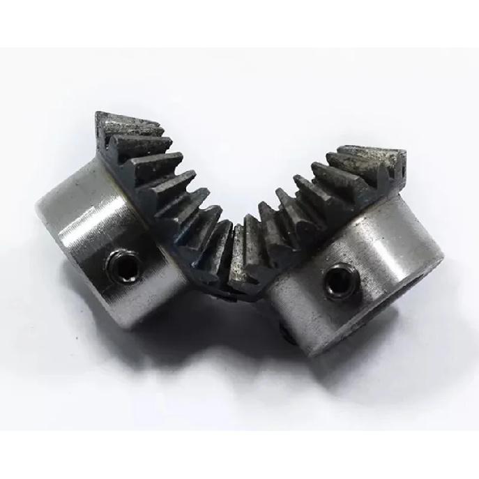 2PCS Bevel Gear 2M 20Teeth Inner Hole 8/10/12/14/15/16/17/18/19/20 mm  90 Degrees Meshing  Steel  Screw  M5
