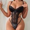 New Sex Underwear French Lace Perspective Hollowed-out Backless Sexy Jumpsuit