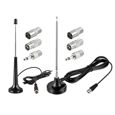 Indoor FM Radio Antennas with 3 Adapter TV Antenna Indoor 75 Ohm DAB Radio Replacement Antenna for Household Digital FM Radio