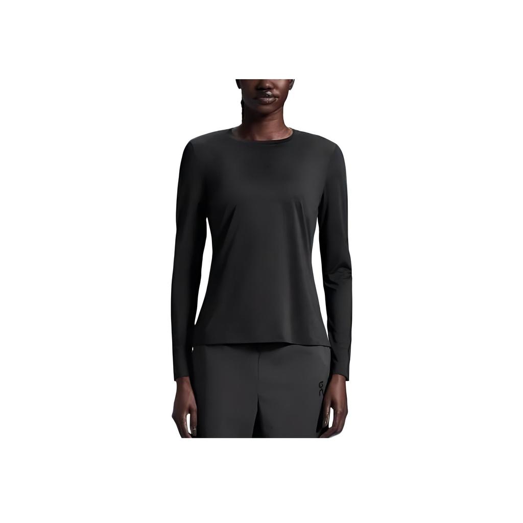 On Core Lg-T Ik Warm Comfortable Soft Lg Sleeve T-Shirt Women Tops Black 1WE30480553