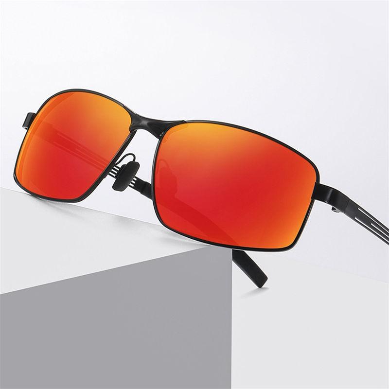 AORON Fashion Metal Frame Polarized Sunglasses Outdoor Sports Driving Glasses Classic Colorful Sunglasses for Men Women