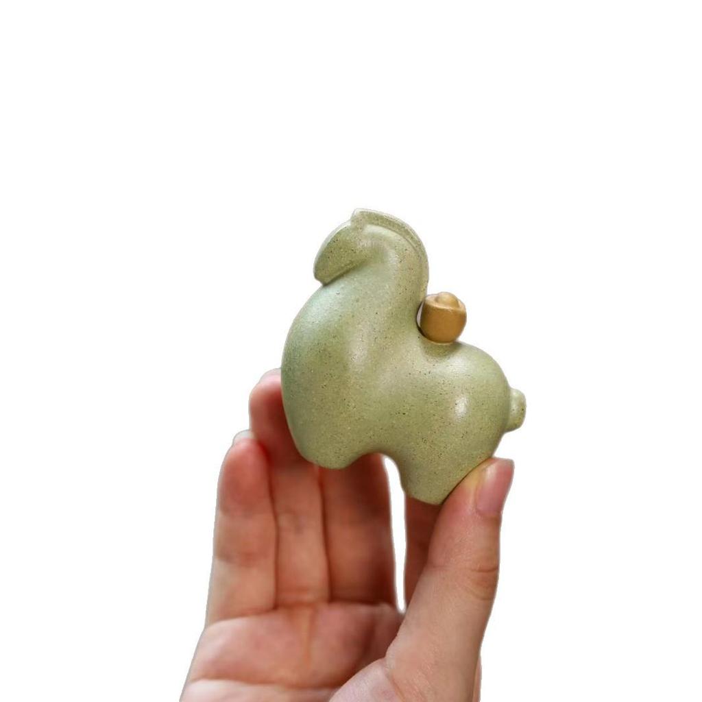 Yixing Zisha "Instant Wealth" Zodiac Horse Tea Pet - Tang Horse Figurine for Prosperity