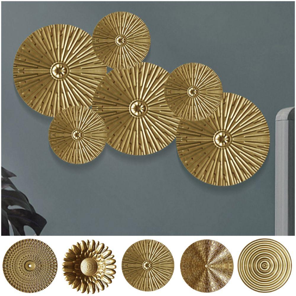 Gold Wall Ornament Iron Wrought Wall Pendants Modern Wall Hanging Decoration  Home Decoration